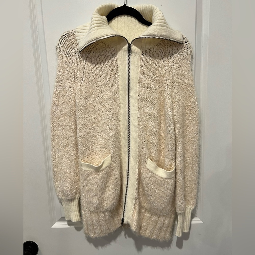 Anthropologie Zip-Up Sweater